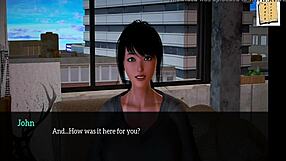 Teen redhead in 3d hentai game explores kinky family sex