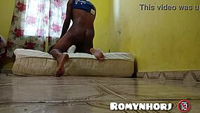 Big dick coworker cums on my ass after a hot lingerie session