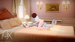 Anime Hentai Futanari Girl in Sexy Blowjob Action