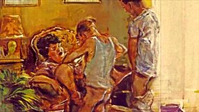 Vintage Erotic Illustration Showcasing Classic Sensual Art Styles