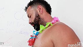 this video is set in the bathroom with gay content