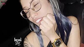 Uber service paid with sex and an amazing cock suck