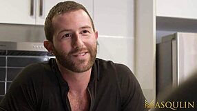 Muscular men enjoy gay blowjob and masturbation in this reality porn video