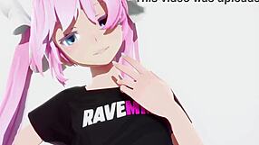 Bratty anime girl gets dominated hard by big black cock in wild ride