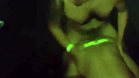 Young gay guys have fun in a dark Brazilian room