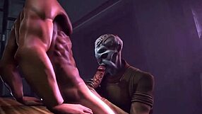 Two enemies become too close: A gay blowjob parody by DerekSFM