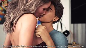 A wife and stepmother play a game together