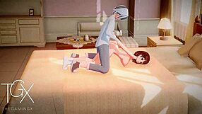 Anime Hentai Futanari Girl in Sexy Blowjob Action