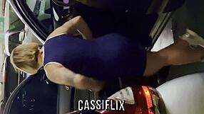 Big cocked stepdad gets shared by his teen and MILF