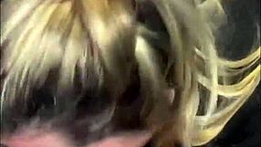 Latina slut deepthroats and swallows cum