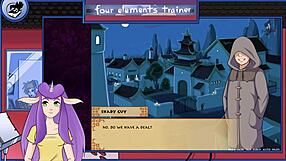 Avatar game trainer mixing drinks