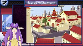 Avatar game trainer mixing drinks