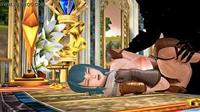 Demon king dominates warrior in intense 3d hentai orgasm