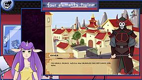 Avatar game trainer mixing drinks