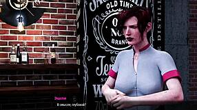 i lick and cum in fashion business ep3 p13 gameplay with bound boobs and ripped clothes