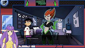 Danny phantom redux: redhead milf spectra with big tits talks in amity park