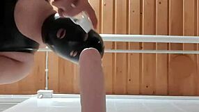 latexi69 in latex costume riding big dildo with toys costumes anime hentai