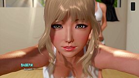 Ripples part 12: a porn video game walkthrough with ball licking and big tits