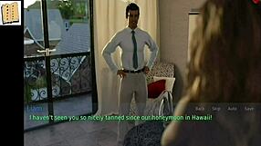 a wife and stepmother in an erotic game scenario