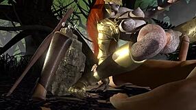 मालेनिया जंगल में ऊपर चढ़कर जोरदार सवारी करती है, एल्डन रिंग पैरोडी