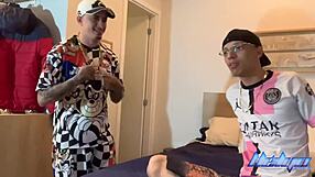 Skinny teen gets pounded in hot swap meet anal action