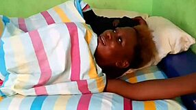 Young African girl's fantasy: riding big black cock hard