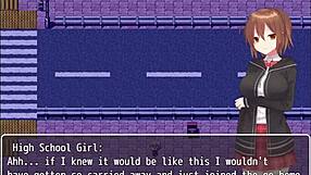 girl reincarnates naked in another world, showing big tits and ass 😍