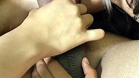 My lesbian girlfriend tries out a cock for the first time