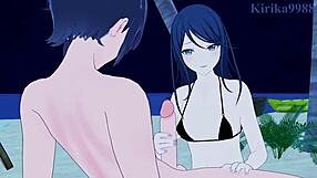 ichika hoshino and ena shinonome engage in intense creampie sex in project sekai hentai