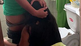 Rico fucks my big ass in the bathroom almost getting caught