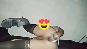 Sofiblack Crossdressed Anal Slut Bends Over for Dildo