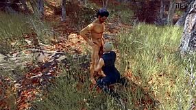 In The Woods With Stan And Jonathan, Oh My God, What A Wild Blowjob!