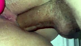 Skinny blond gets her ass fucked hard with a big cock