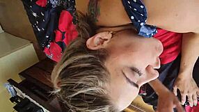 I suck dick after messy red days from menstruating vagina