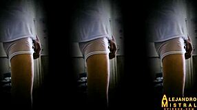 hey, check out alejandro mistral’s hot gay erection in white underwear