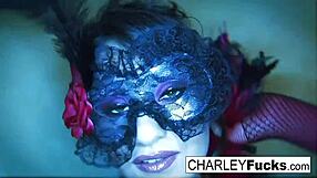 Charley chase wears some sexy lingerie and stockings