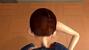 【３dエロアニメ】親戚のお姉ちゃんが放課後教室でフェラしてくれる