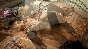 Hey, check out this white slut in satin panties getting fucked doggy style