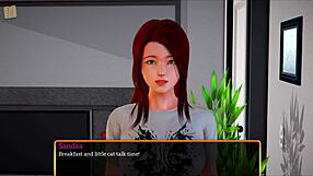 Redhead with Small Tits in Homemade Family Scene