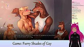 Vtuber Lewdneko Plays Furry Shades of Gay with Oral Game.