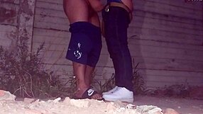 Hardcore gay striptease with clothes ripped in dark alley