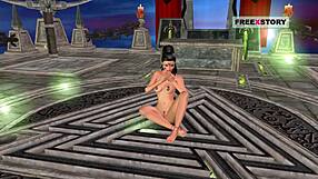 इंडियन भाभी 3D कार्टून हेंटाई में सेक्सी पोज़ दिखाती हुई