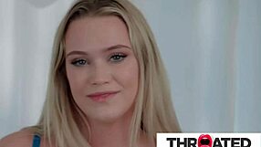 Check Out This Hot Blonde Getting a Rough Upside Down Face Fuck!