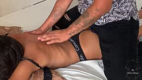 Erotic teen massage turns into steamy latina action