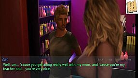 Hey, that teen's fucking her stepmother and wife in the bedroom.