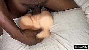 Big dick amateur's solo session with sex doll