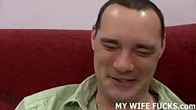 Watching your wife get boned by another man is so hot in this cuckold scene