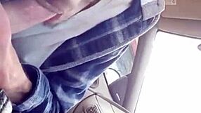 Gay blowjob in the car in the morning