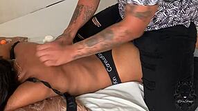 Erotic teen massage turns into steamy latina action