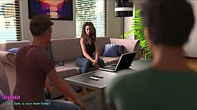 Wife and Stepmother in Anime Hentai Game Scene 23